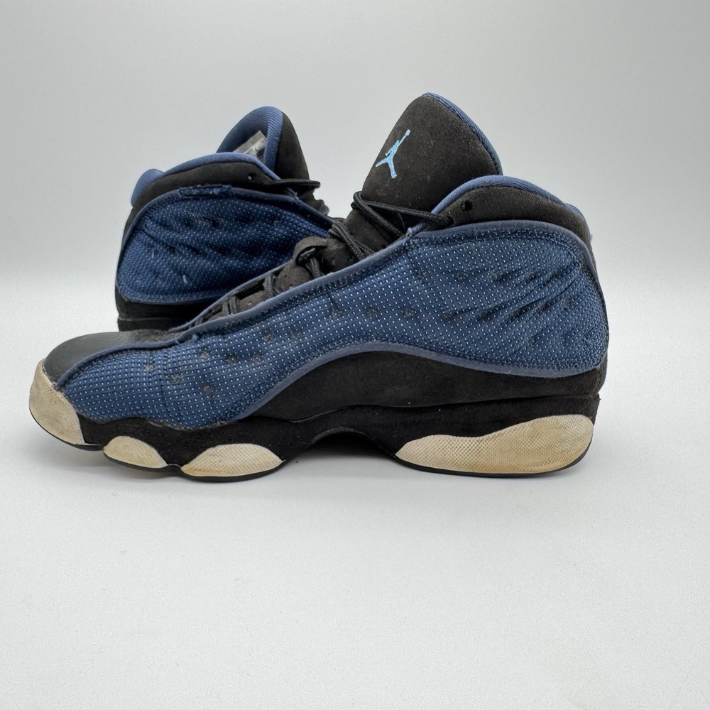 Nike Air Jordan 13 Retro 884129-400 Navy Blue Basketball Flint Size 7Y - Picture 2 of 11